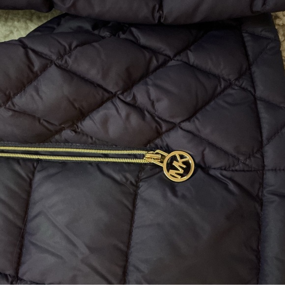 Michael Kors Dark Purple Puffer Coat - Picture 3 of 9